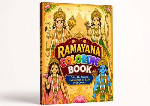 Ramayana Coloring Book for Kids - (10 Characters)