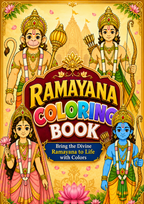 Ramayana Coloring Book for Kids - (10 Characters)