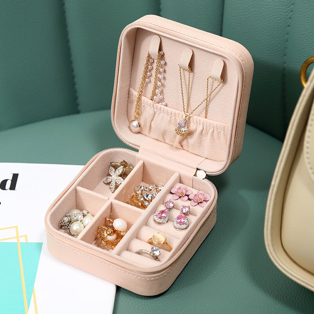 Chloe Portable Organizer Mini Travel Display Storage Jewelry Box