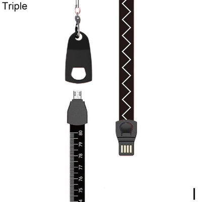3-in-1 Multi-function Data Cable Lanyard